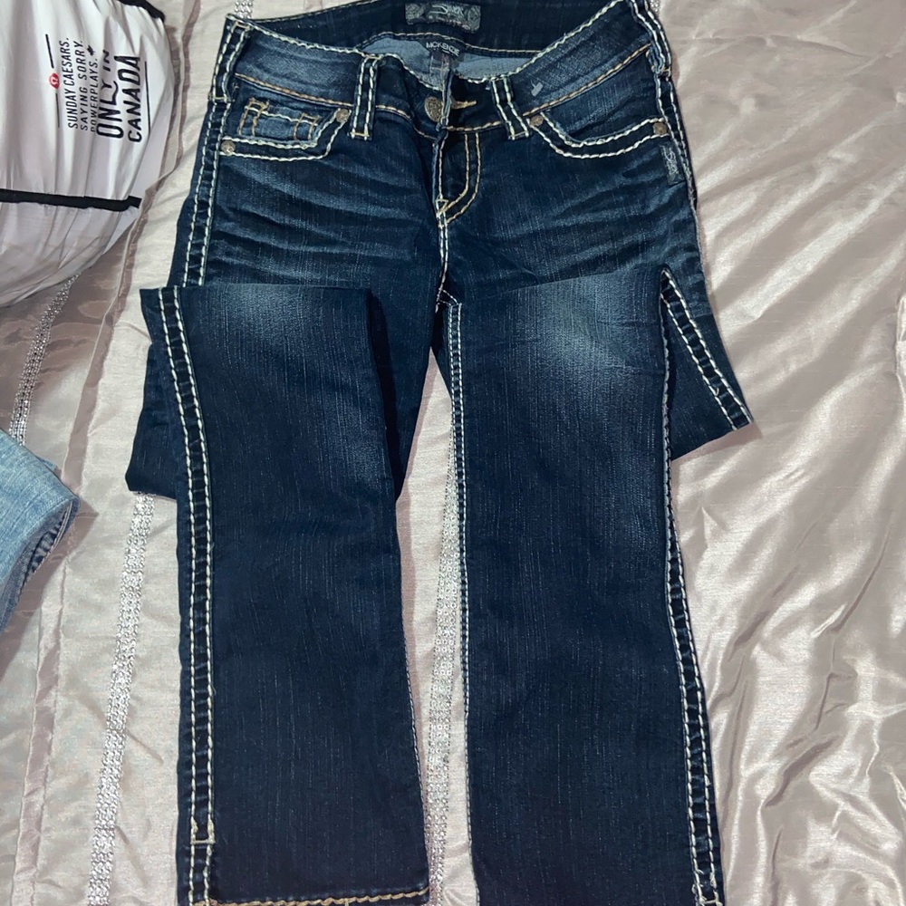 Silver jeans
